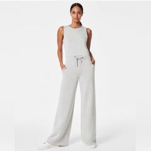 NWT SPANX AirEssentials Light Gray Sleeveless Jumpsuit- XL petite